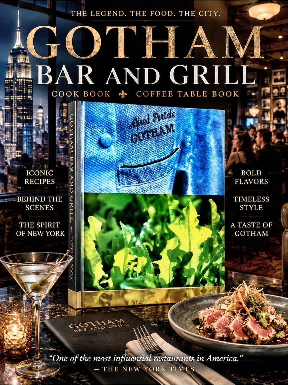 Gotham Bar and Grill Cook Book / Coffee Table Book. Hardcover. 400 Pages